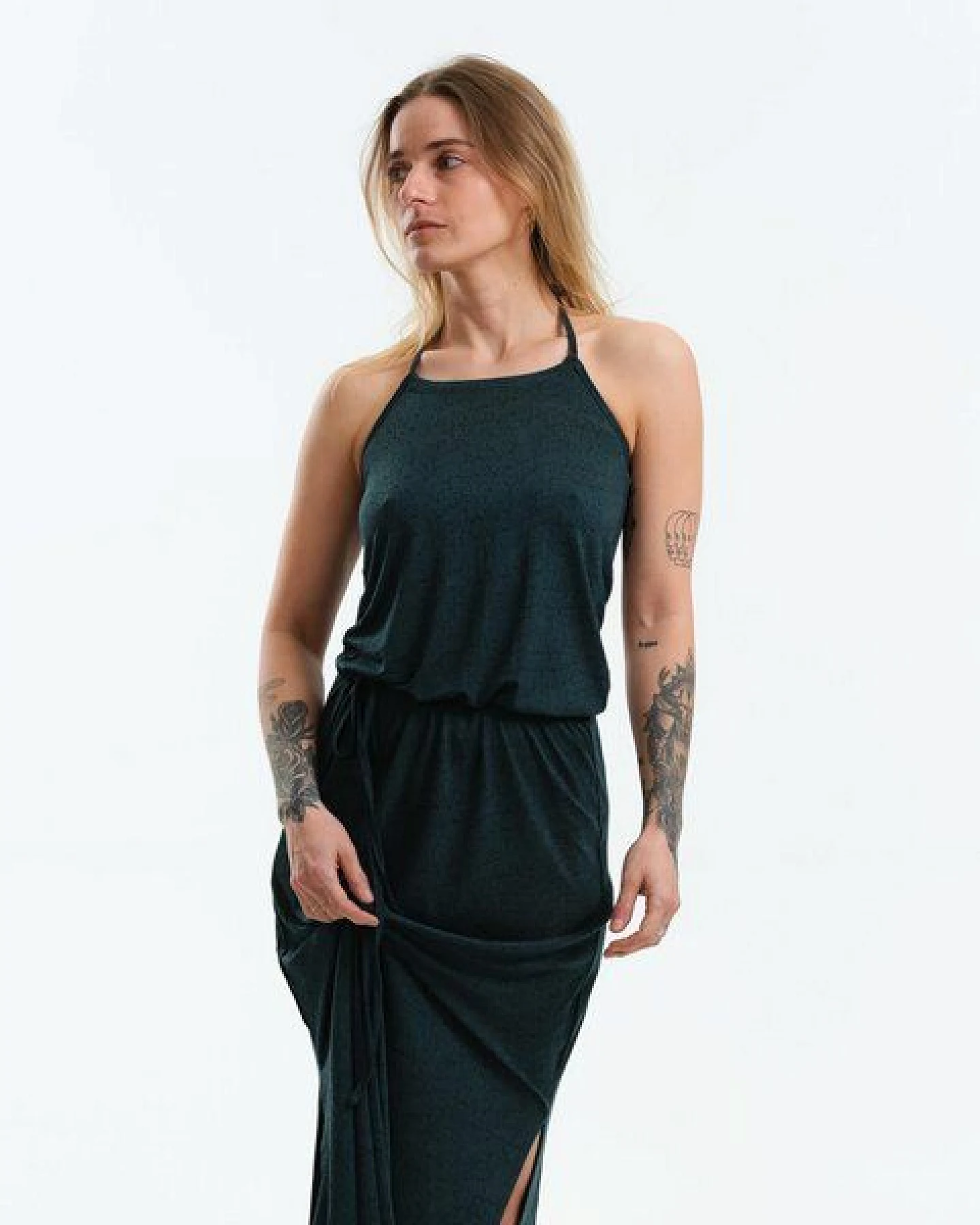 GARY MASH Neckholder Kleid Sebeka aus softem LENZING ECOVERO Mix – Ansicht 2