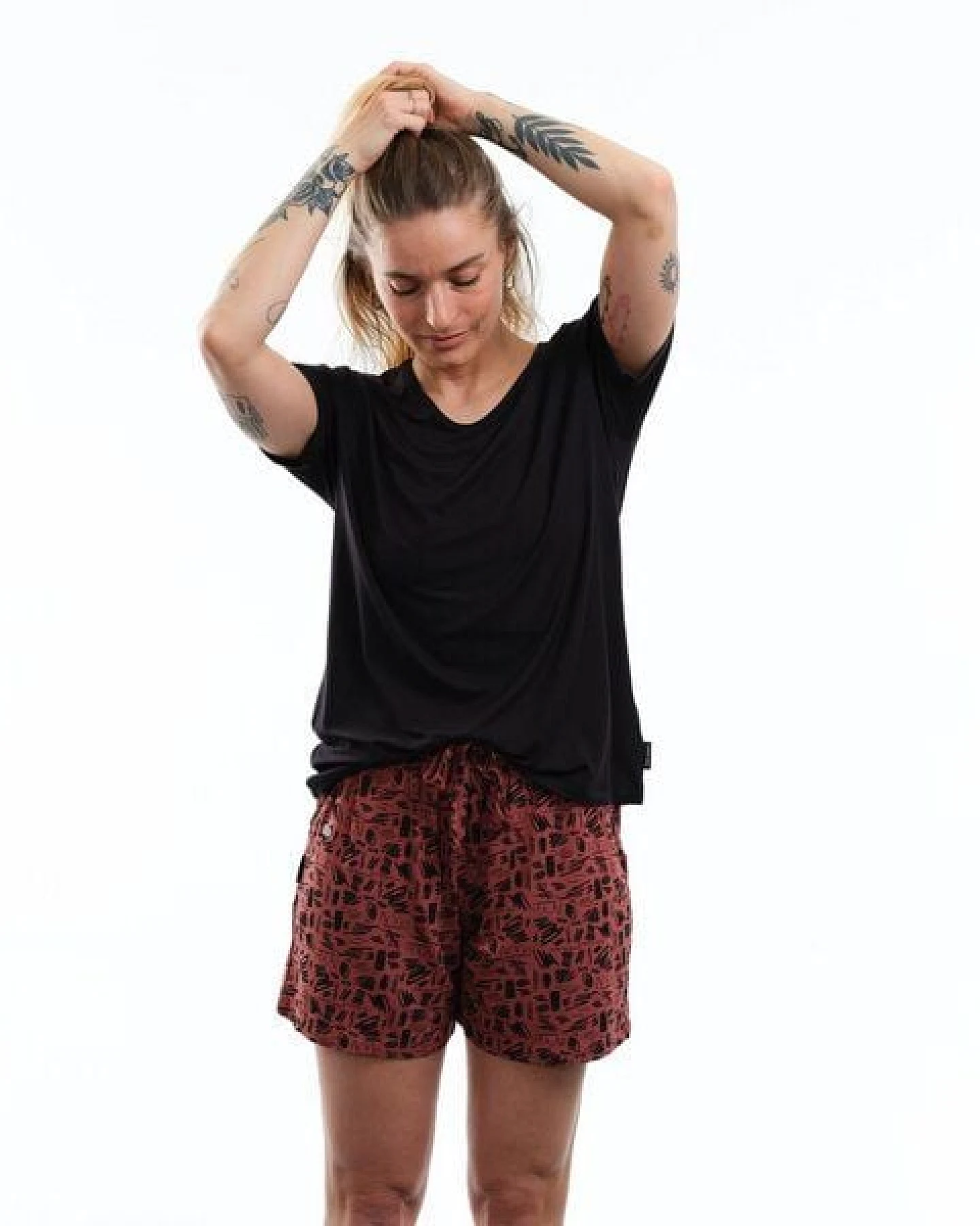 GARY MASH Kurzer Pyjama Marion aus softem LENZING ECOVERO Mix – Ansicht 3