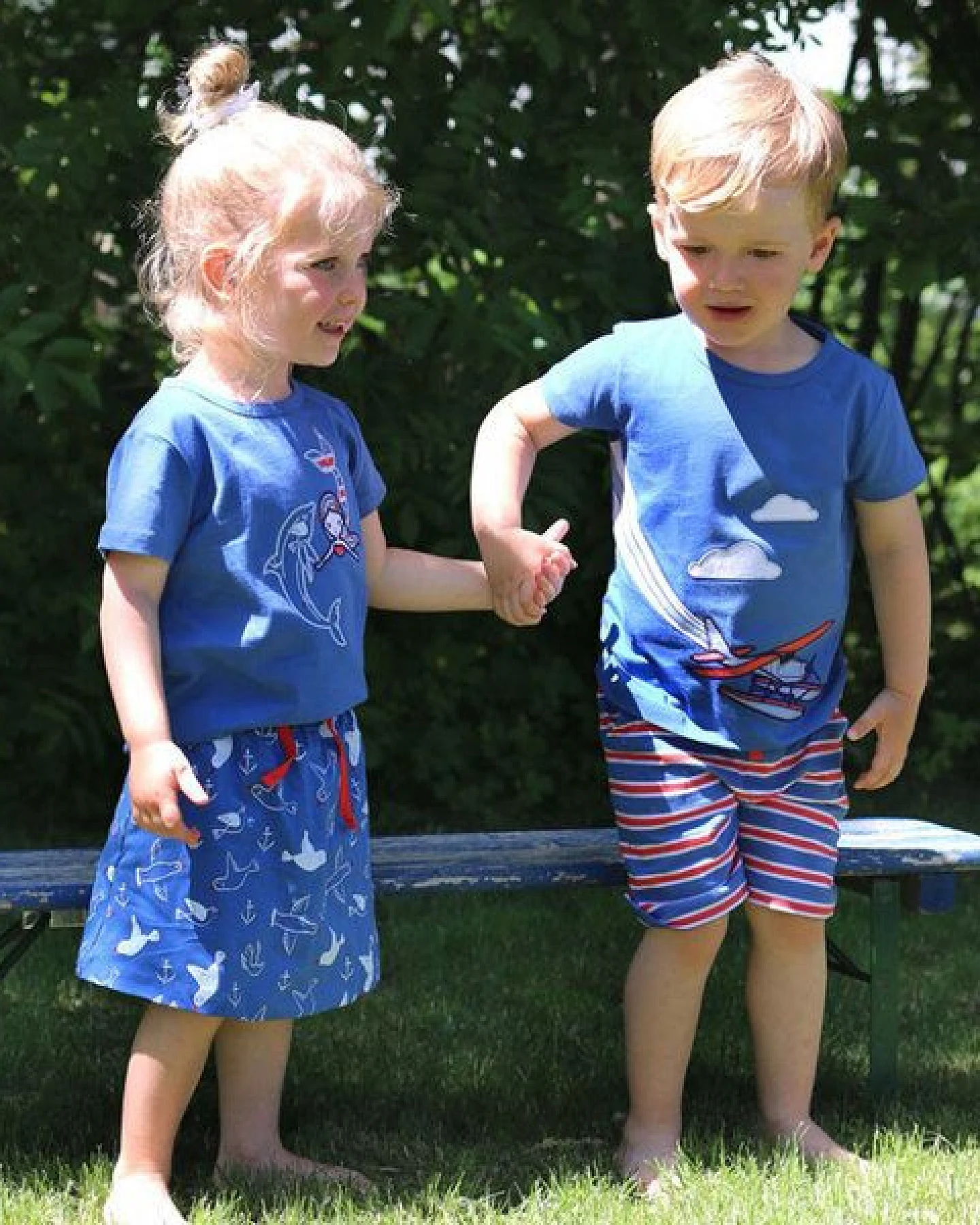 Enfant Terrible Shorts Möwen blau-weiss – Ansicht 3