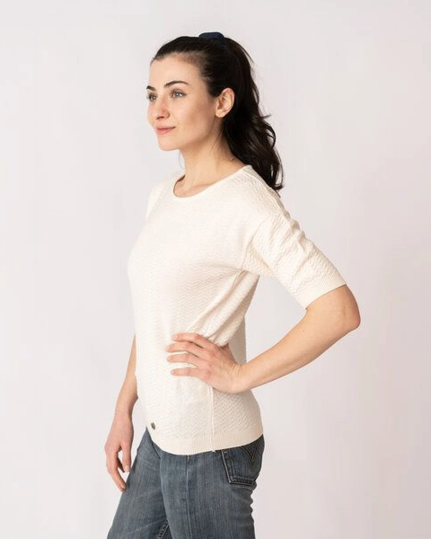 GARY MASH Kurzarm-Pullover Vina aus Biobaumwolle – Ansicht 3