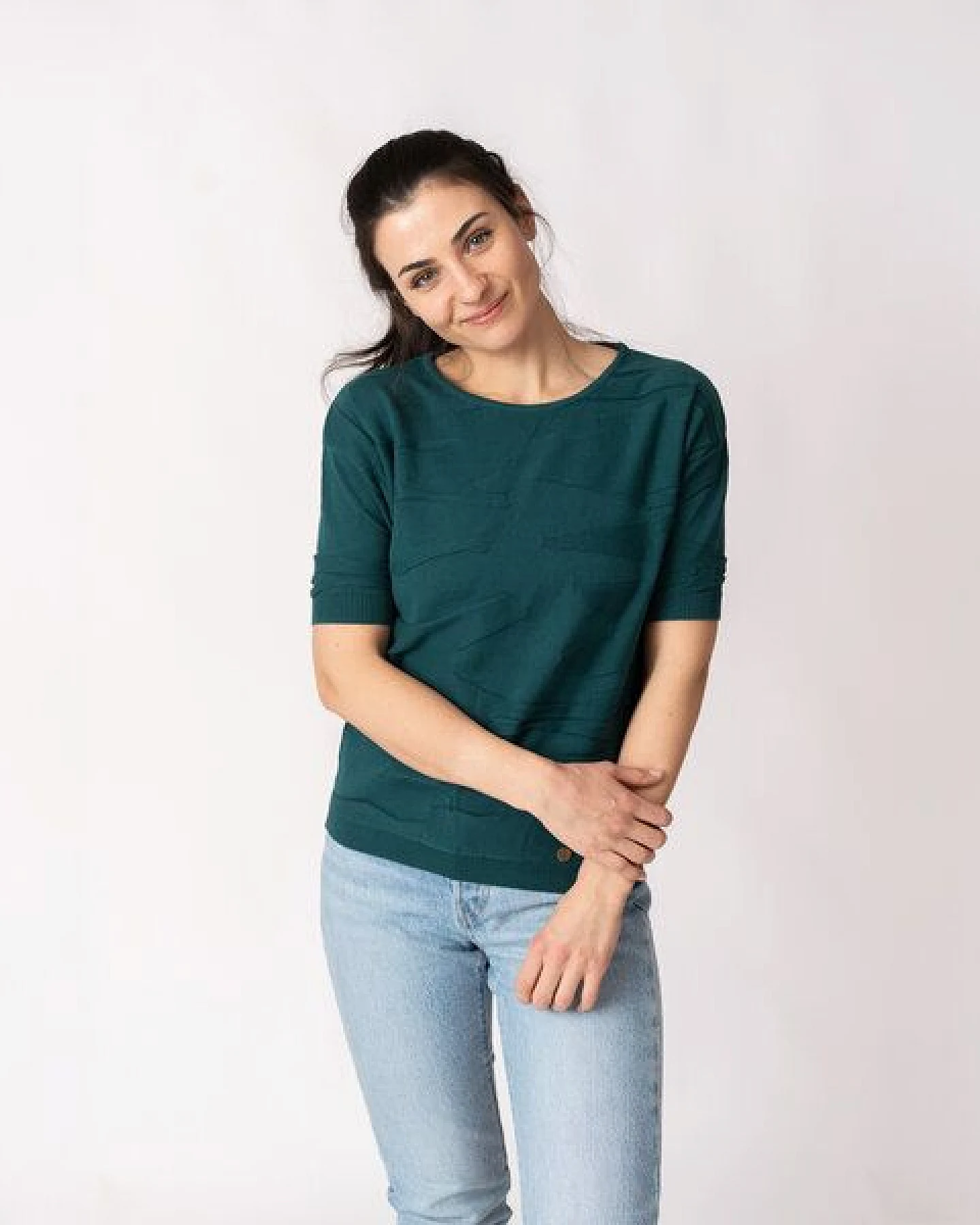 GARY MASH Kurzarm-Pullover Vina aus Biobaumwolle – Ansicht 3