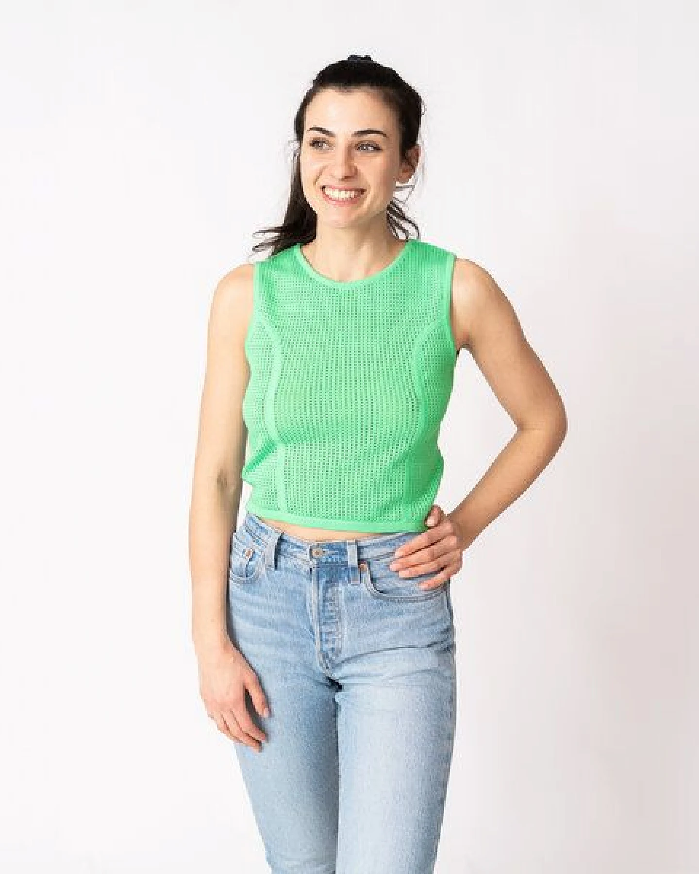 GARY MASH Gestricktes cropped Top Rosita aus Biobaumwolle – Ansicht 2