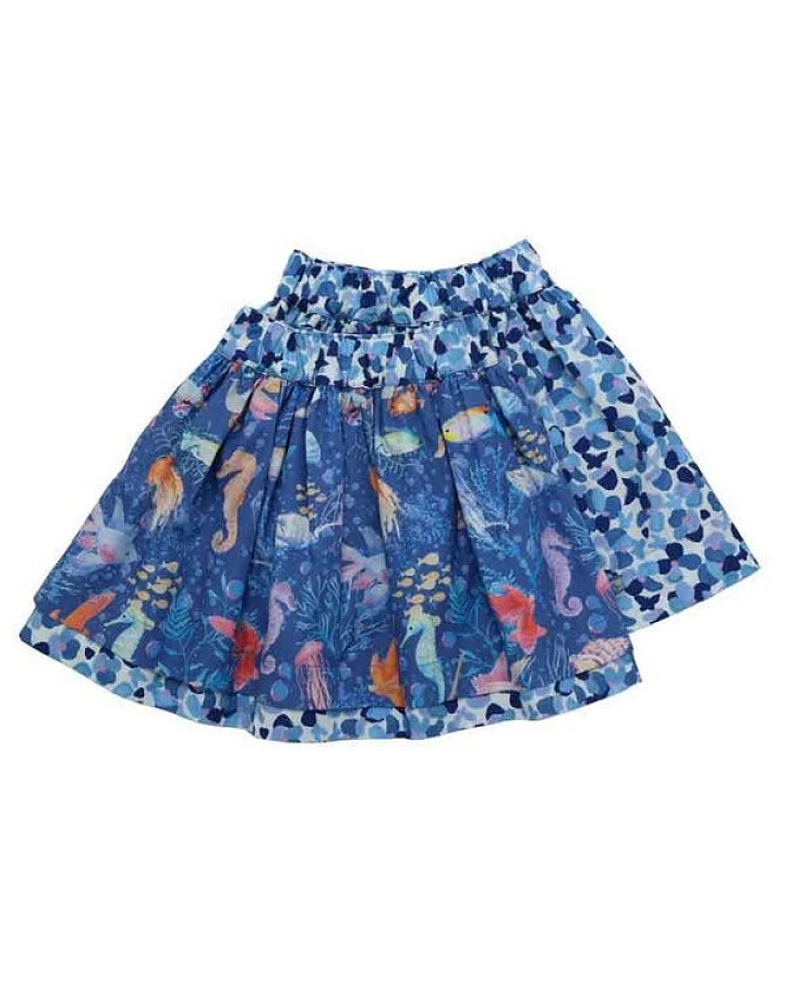 Enfant Terrible Wenderock: Pinselblumen und Fische im Blue-Light Sky