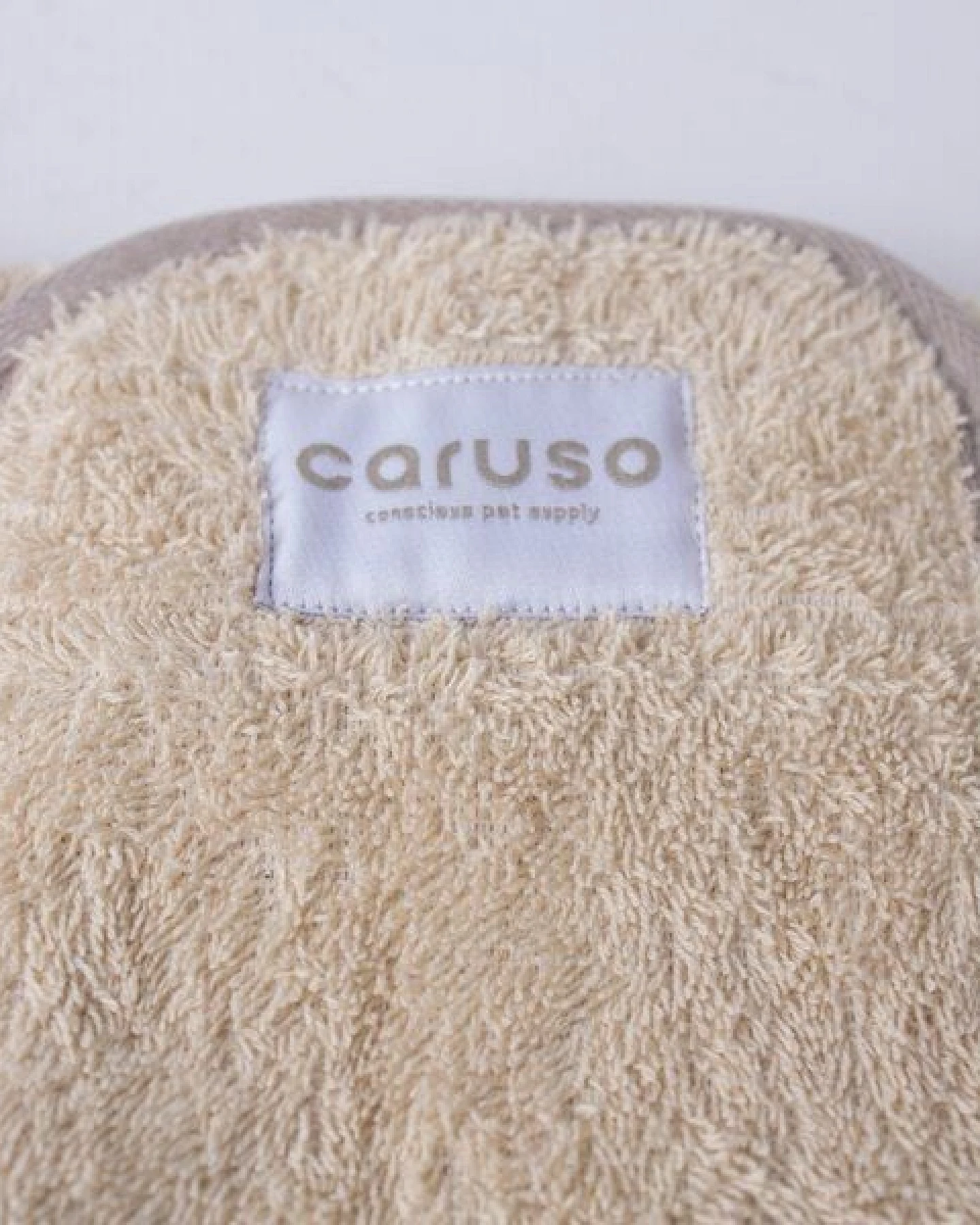 Caruso Conscious Pet Supply Hundebademantel - Beige - doppellagig und saugstark - Bio-Baumwoll-Mix – Ansicht 3