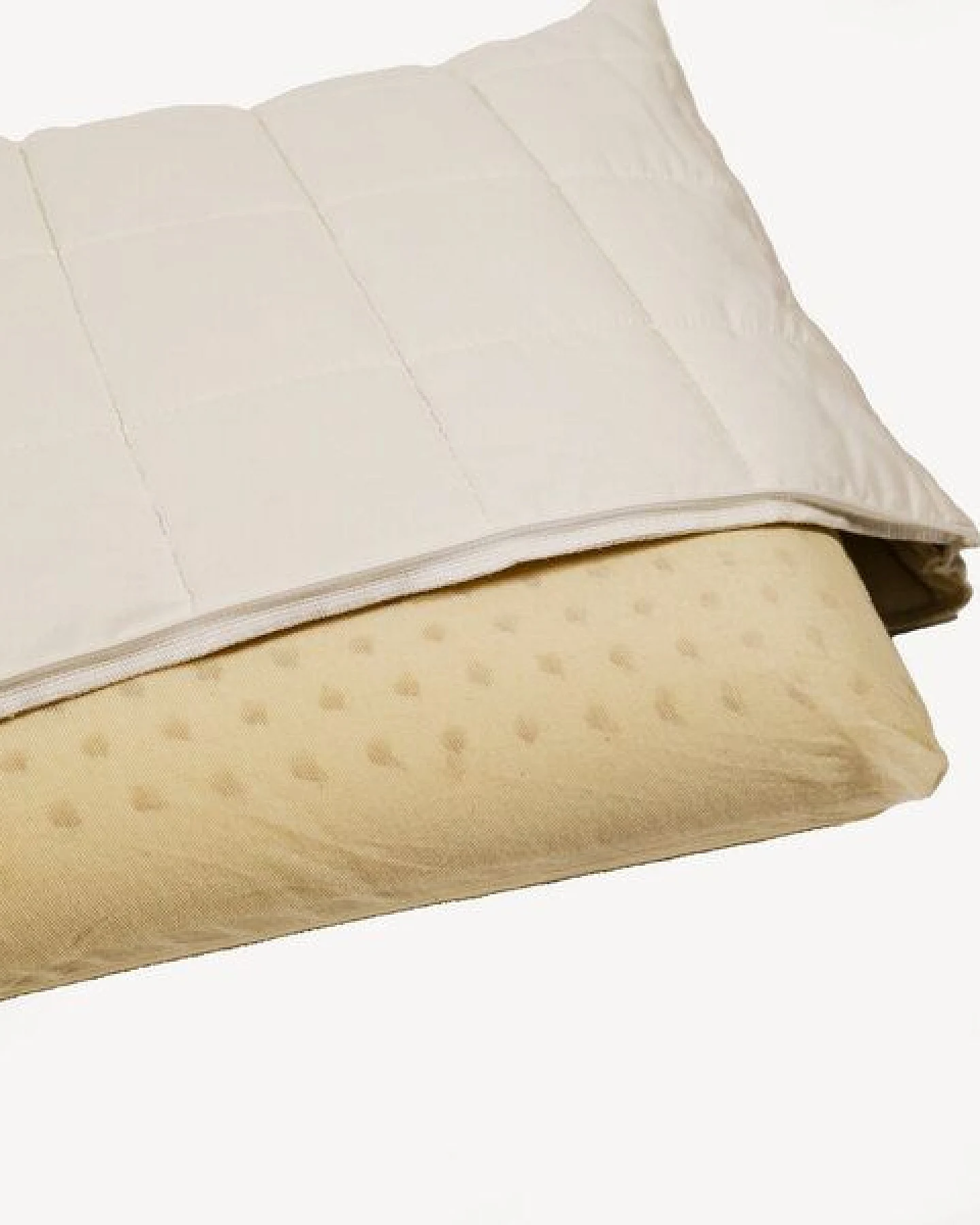 Slāf Seitenschläferkissen Naturlatexkern 150x40x12,5 Steppbezug Baumwolle mit Lyocell versteppt – Ansicht 4