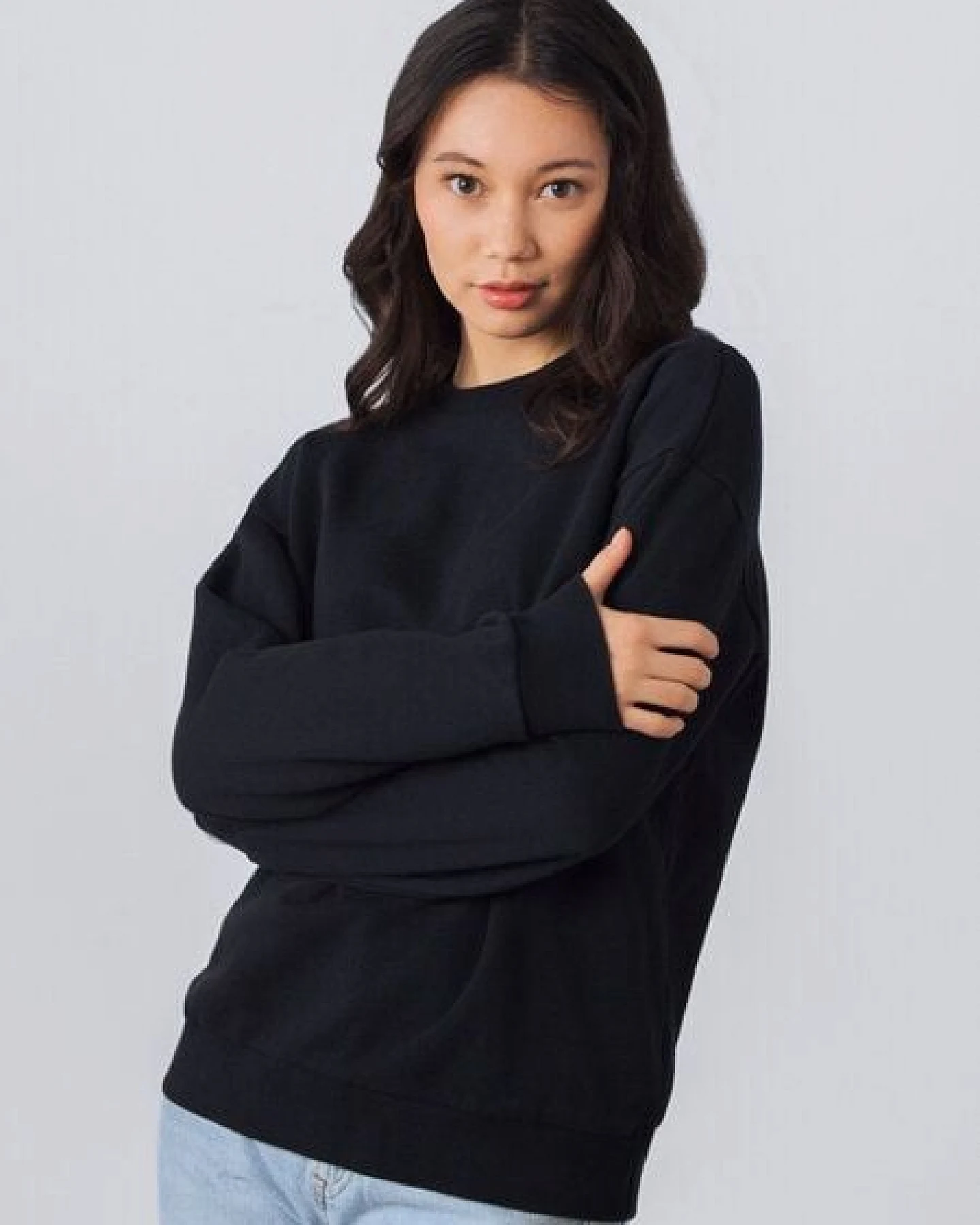 Honest Basics Damen Rundhalspullover - Second Life Edition – Ansicht 2