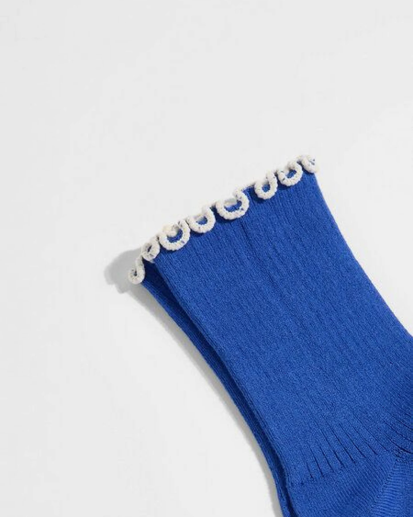 LANIUS Socken mit Volant (GOTS) aus Bio-Baumwolle – Ansicht 2