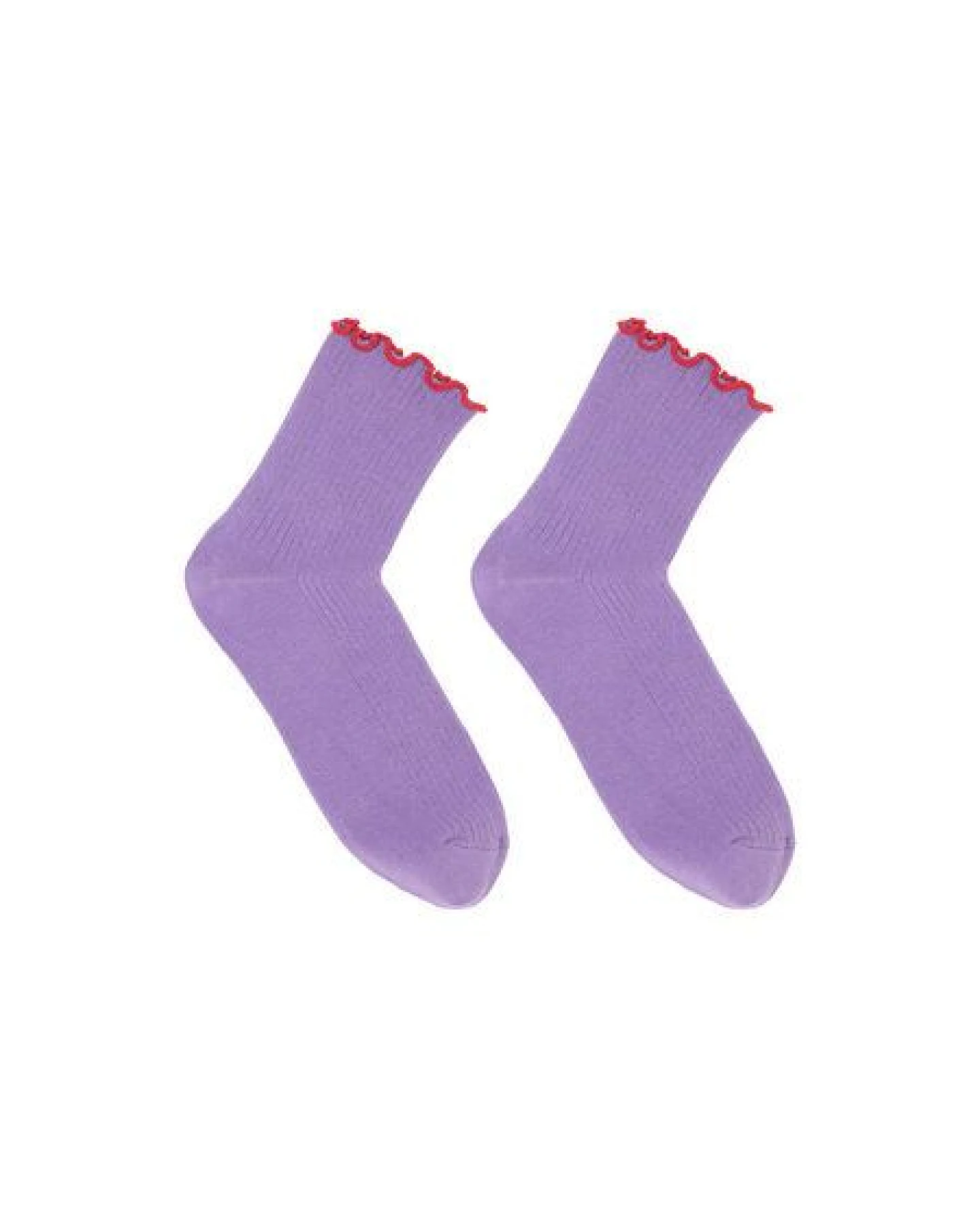 LANIUS Socken mit Volant (GOTS) aus Bio-Baumwolle – Ansicht 3