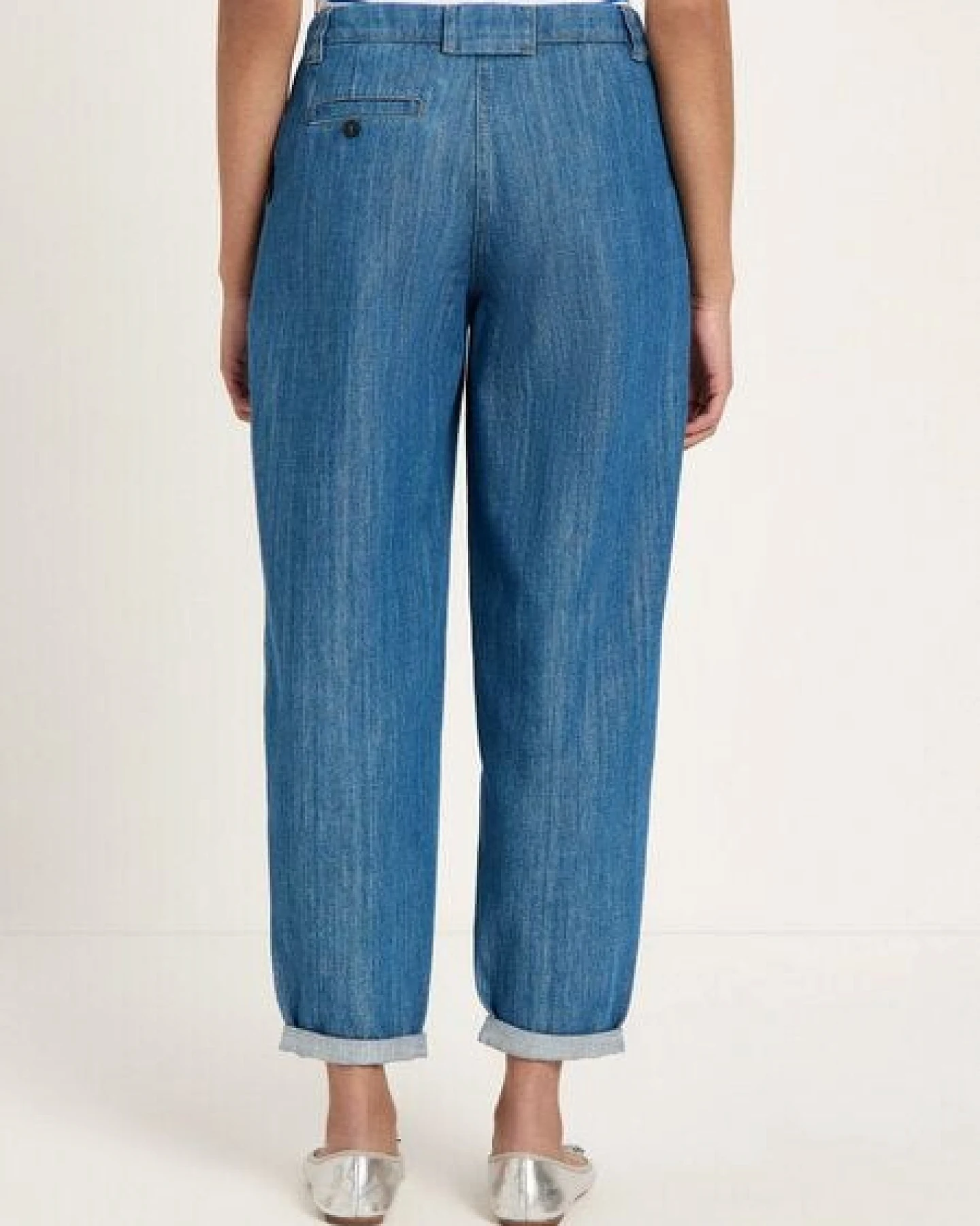 LANIUS Jeans mit Bundfalte (GOTS) aus Bio-Baumwolle – Ansicht 4