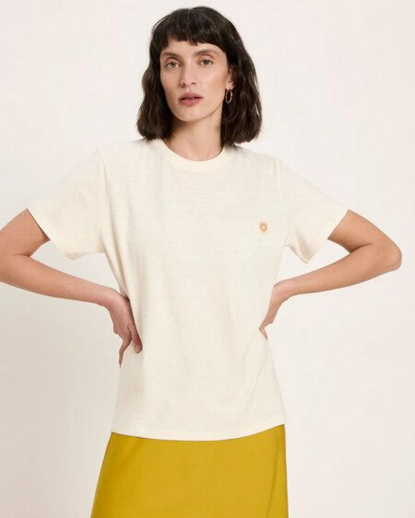 LANIUS Statementshirt (OCS) aus Hanf und Bio-Baumwolle – Ansicht 2
