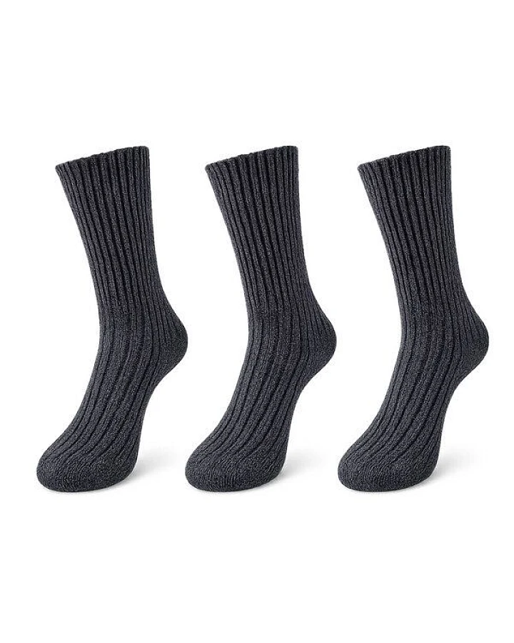 Bruno Barella Damen Socken aus feiner Lammwolle – 3er-Pack
