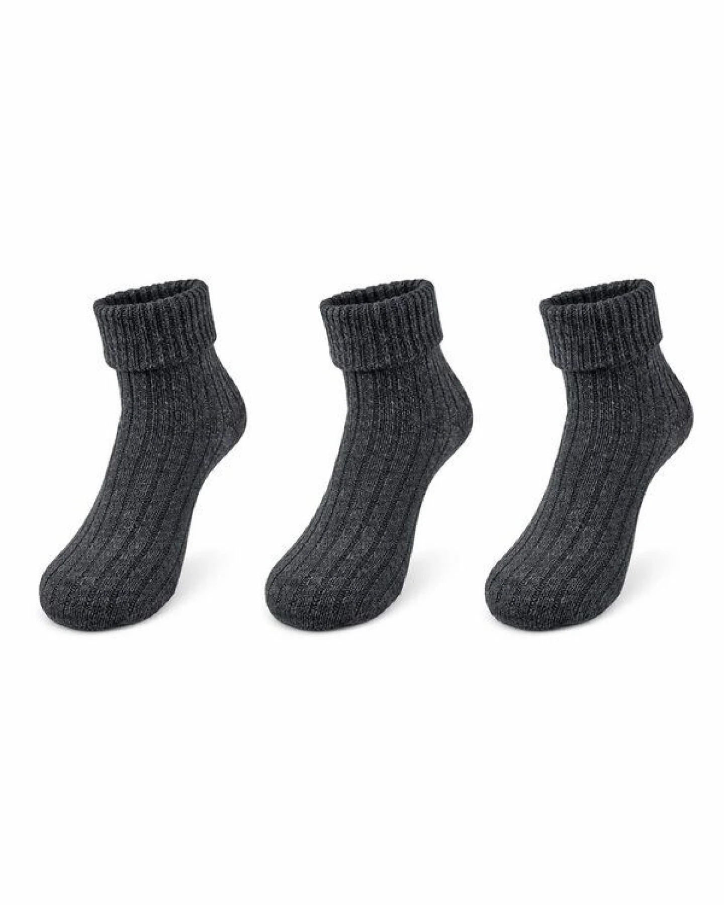 Bruno Barella Damen Socken aus feiner Lammwolle – 3er-Pack – Ansicht 2