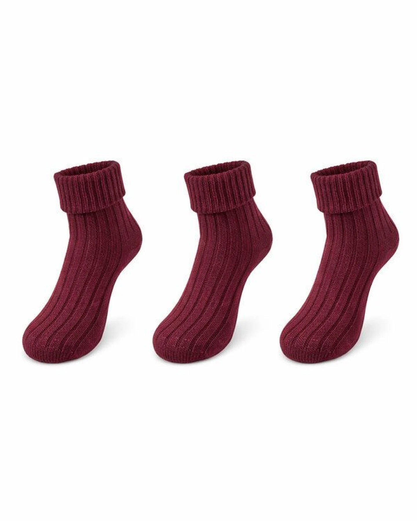 Bruno Barella Damen Socken aus feiner Lammwolle – 3er-Pack – Ansicht 2