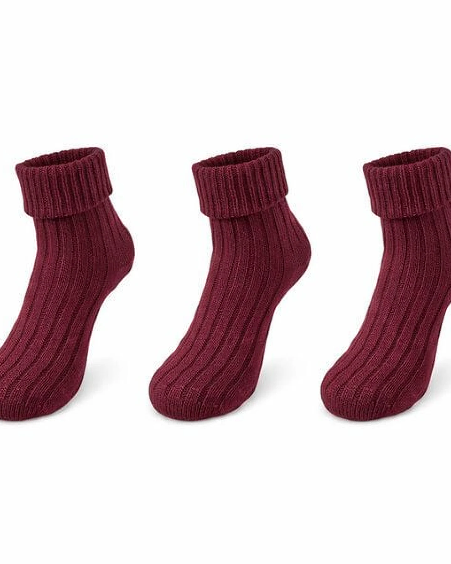 Bruno Barella Damen Socken aus feiner Lammwolle – 3er-Pack – Ansicht 2