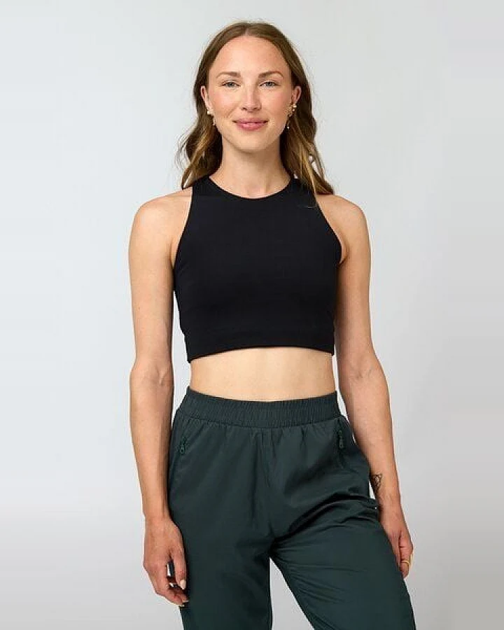 Girlfriend Collective Damen Yoga-BH-Top „Dylan" aus recycelten Plastikflaschen