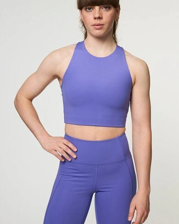 Girlfriend Collective Damen Yoga-BH-Top „Dylan" aus recycelten Plastikflaschen