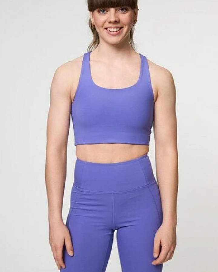 Girlfriend Collective Damen Yoga-BH-Top „Paloma" aus recycelten Plastikflaschen