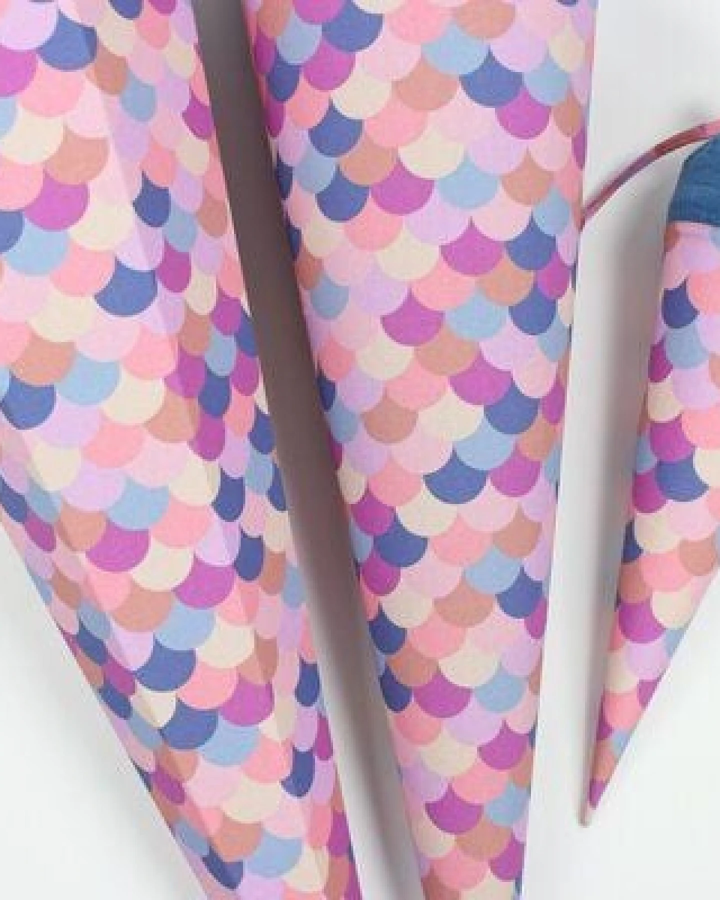 fuxandfriends Zuckertüte zur Einschulung, Baumwolle (bio), 85 cm, 70 cm und 35 cm, Schultüte, Geschwisterzuckertüte, Geschenk zum Schulanfang – Ansicht 3