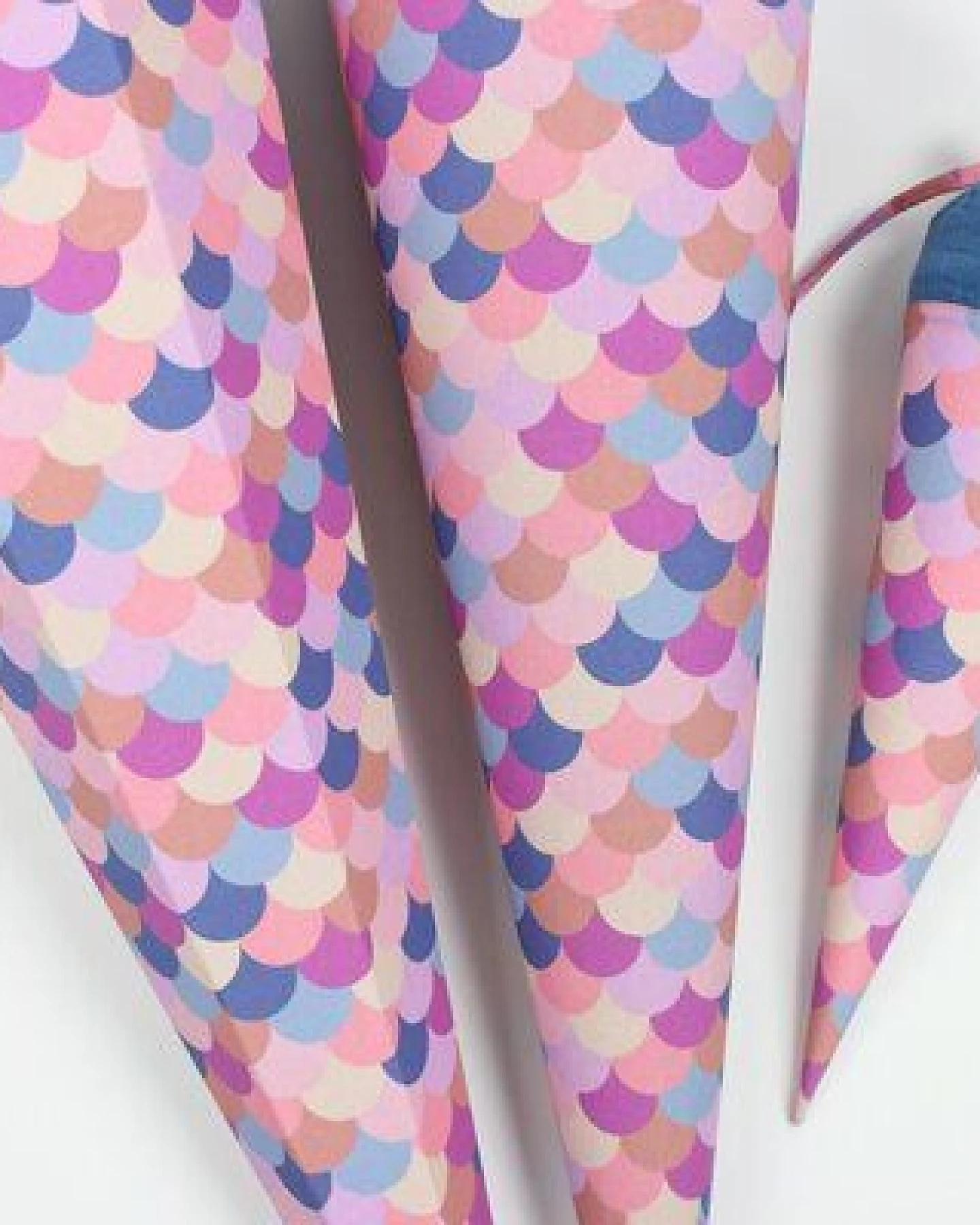 fuxandfriends Zuckertüte zur Einschulung, Baumwolle (bio), 85 cm, 70 cm und 35 cm, Schultüte, Geschwisterzuckertüte, Geschenk zum Schulanfang – Ansicht 3