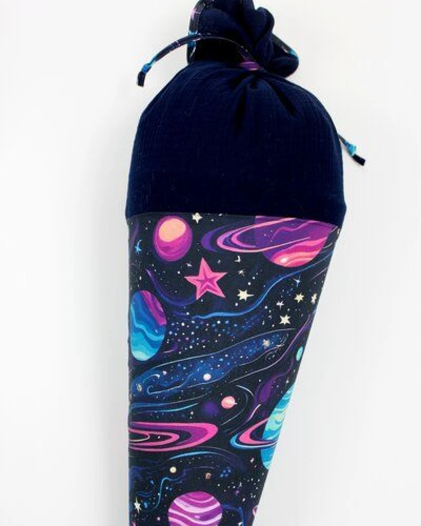 fuxandfriends Zuckertüte zur Einschulung, Baumwolle (bio), 85 cm, 70 cm und 35 cm, Schultüte, Geschwisterzuckertüte, Geschenk zum Schulanfang – Ansicht 3