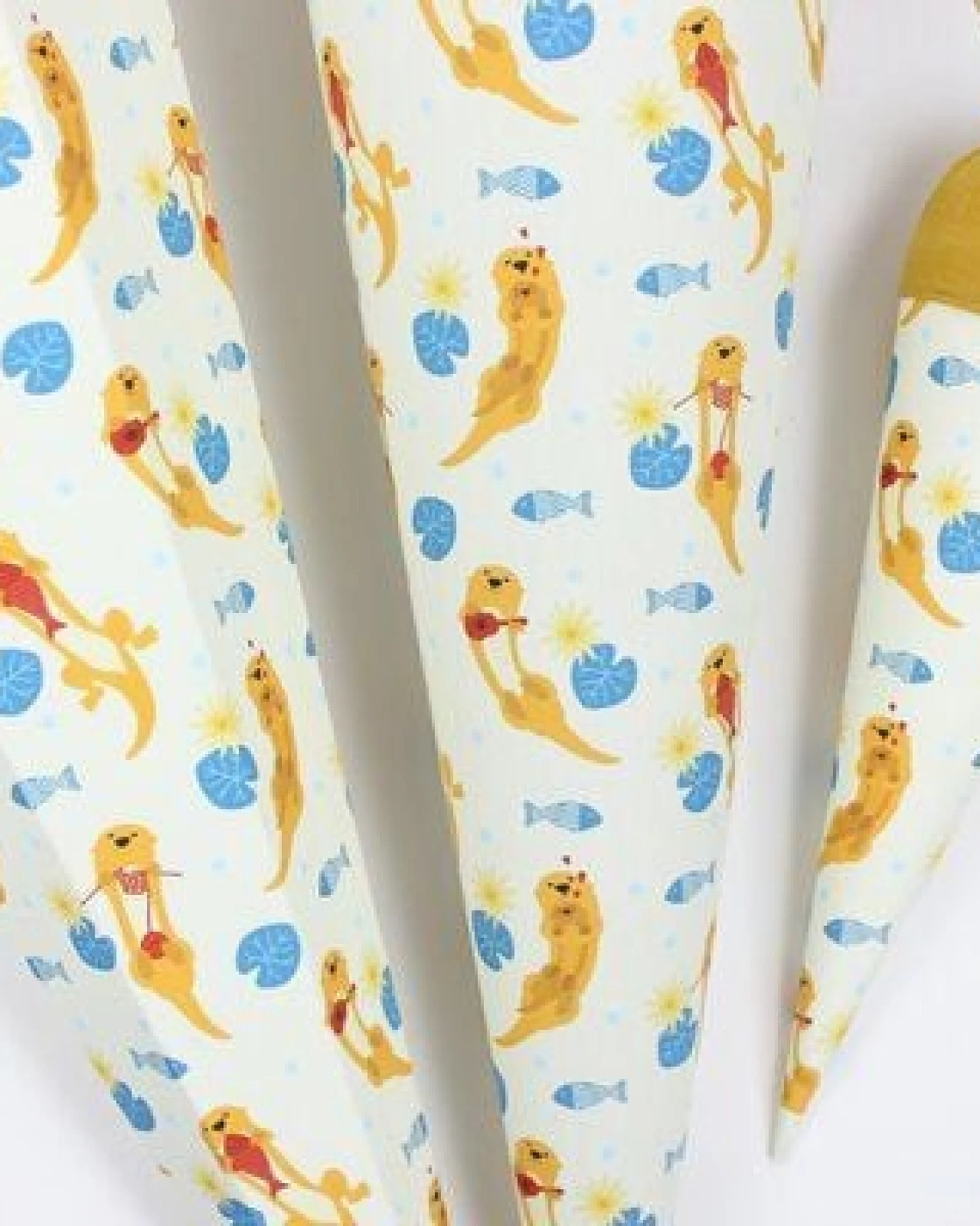 fuxandfriends Zuckertüte zur Einschulung, Baumwolle (bio), 85 cm, 70 cm und 35 cm, Schultüte, Geschwisterzuckertüte, Geschenk zum Schulanfang – Ansicht 3