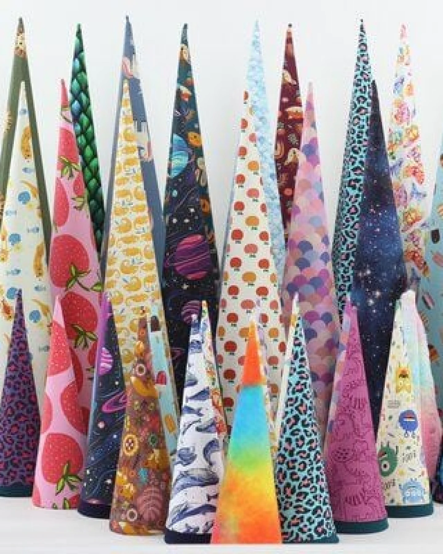 fuxandfriends Zuckertüte zur Einschulung, Baumwolle (bio), 85 cm, 70 cm und 35 cm, Schultüte, Geschwisterzuckertüte, Geschenk zum Schulanfang – Ansicht 3