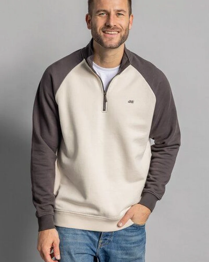 dirts Color Block Quarter Zip