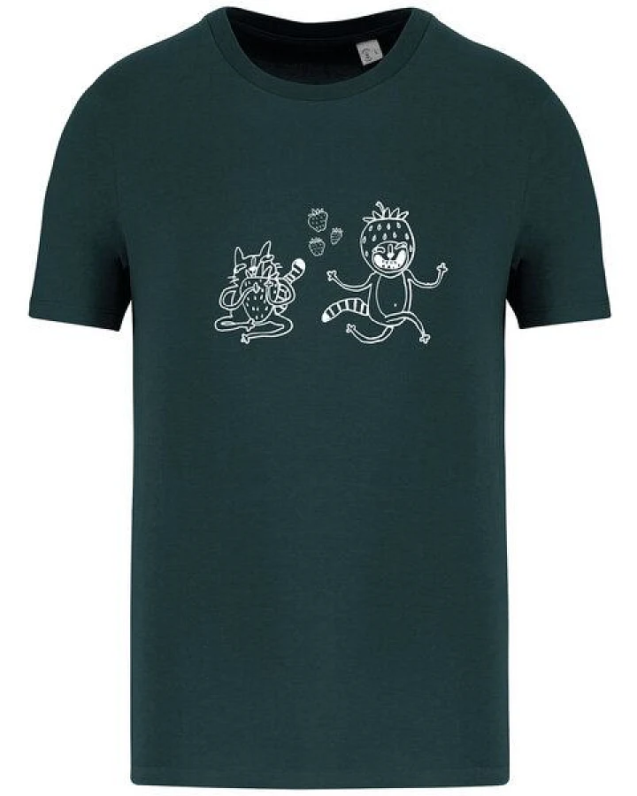 Brandless Basic Bio T-Shirt Strawberry Cats I ( 155g/m²) XXS - 5 XL