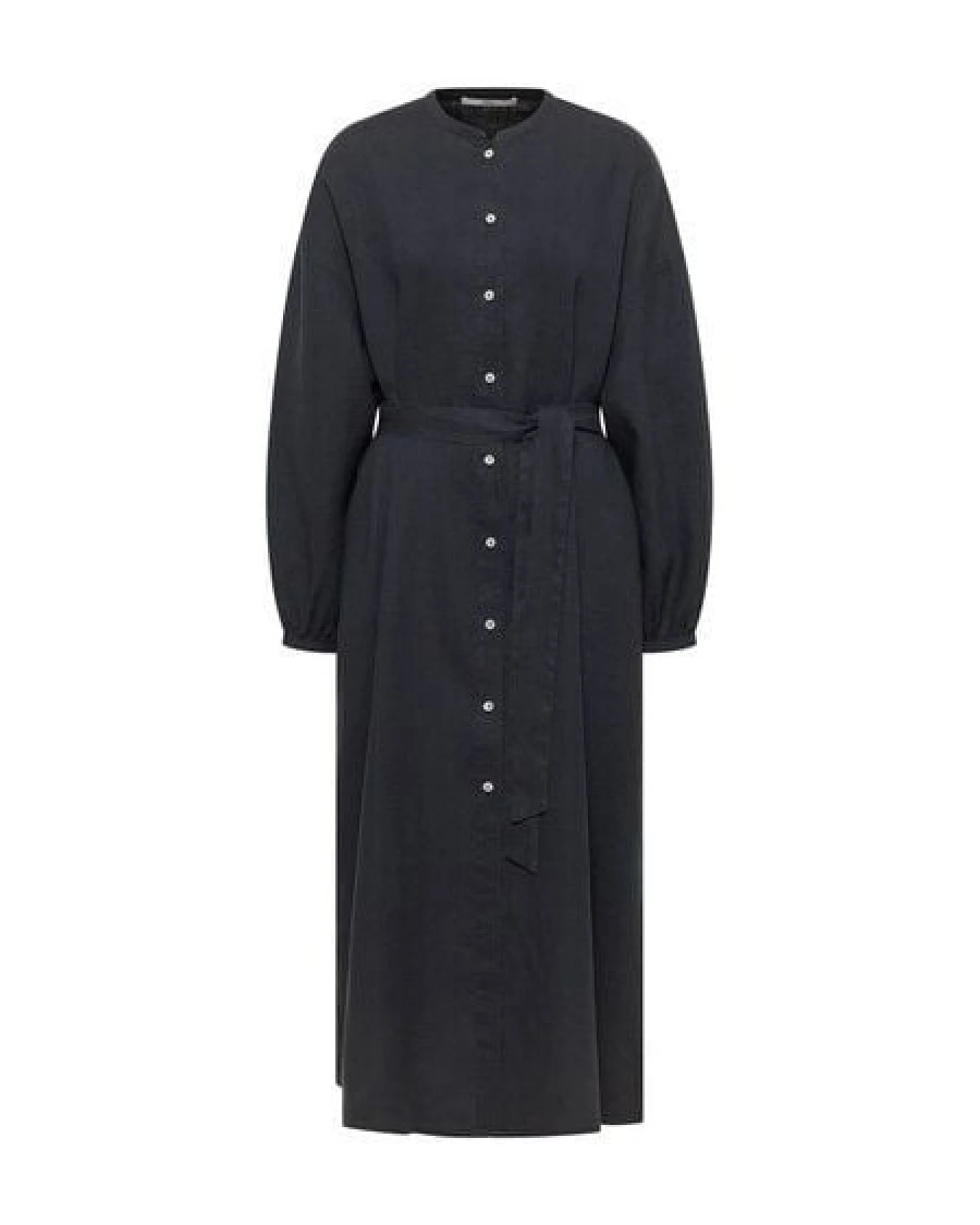 LANIUS Midikleid (GOTS) aus Bio-Leinen – Ansicht 4