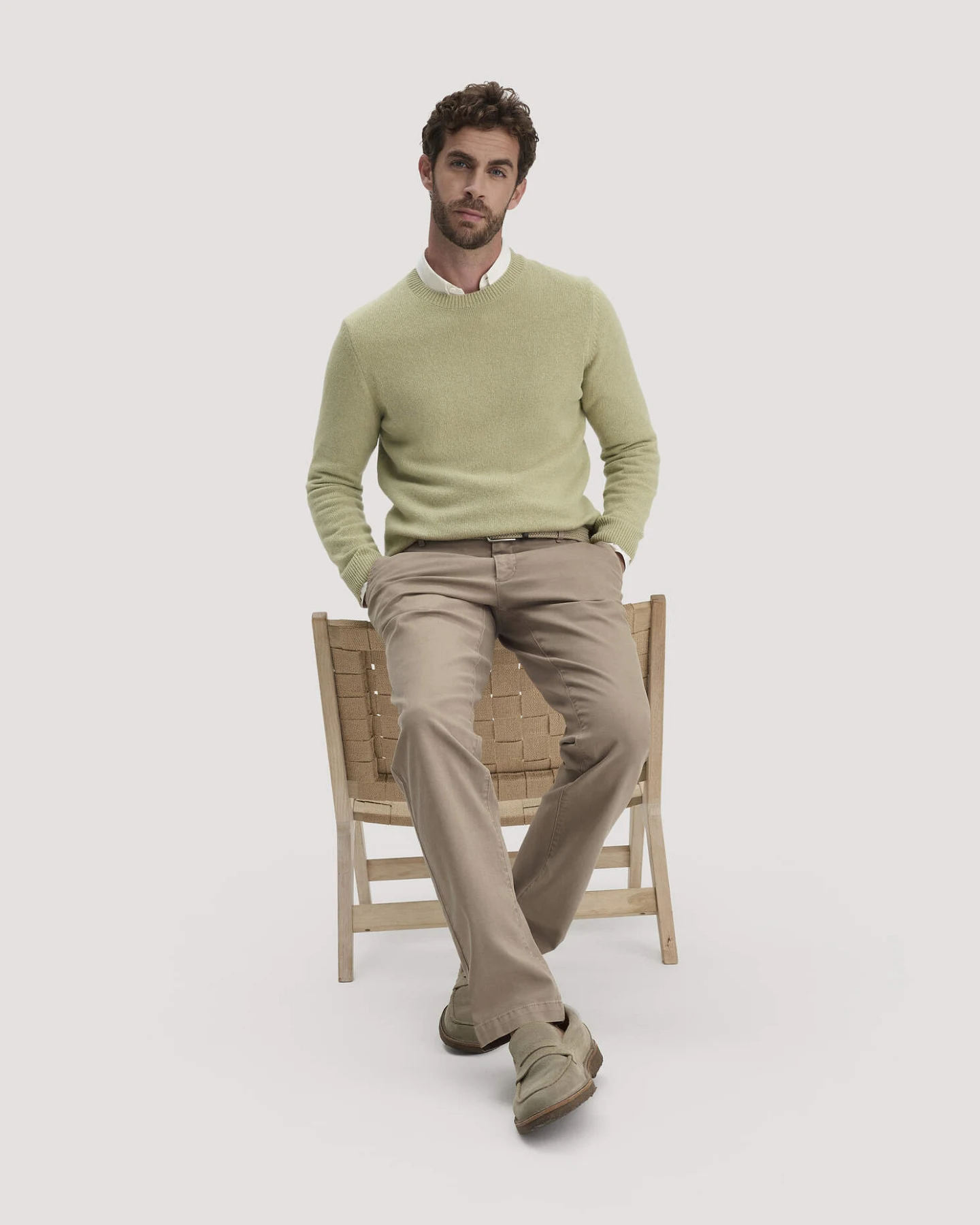 hessnatur Herren Chino LENN Regular aus Bio-Baumwolle - braun - Größe 31/30 – Ansicht 4