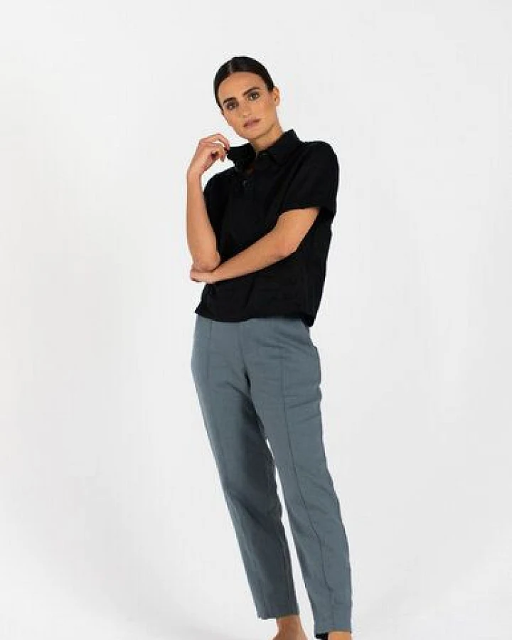 HACOY Leinenhose Unisex – Relaxed Fit & Gummibund – Made in Litauen