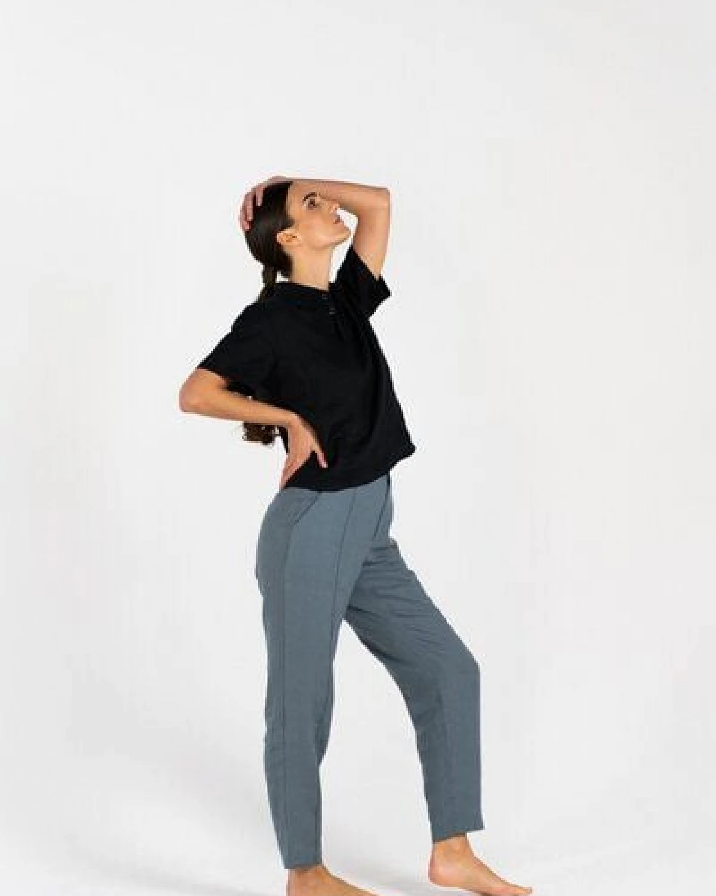HACOY Leinenhose Unisex – Relaxed Fit & Gummibund – Made in Litauen – Ansicht 3