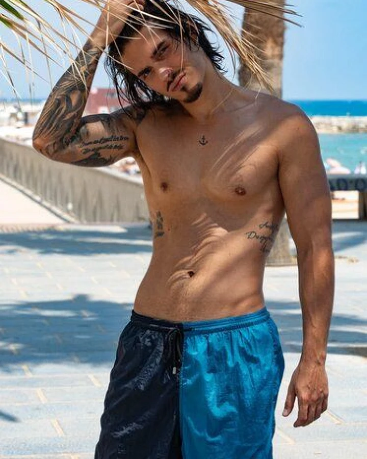 HACOY Herren Badeshorts Dual – Zweifarbig & Schnelltrocknend – Made in Italy