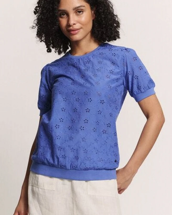 TRANQUILLO Bluse Leeaa in Lace Optik aus Baumwolle (1180004)