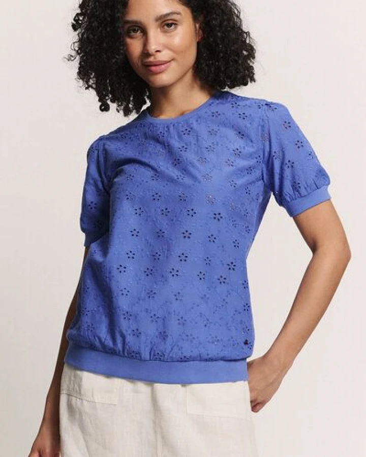 TRANQUILLO Bluse Leeaa in Lace Optik aus Baumwolle (1180004)