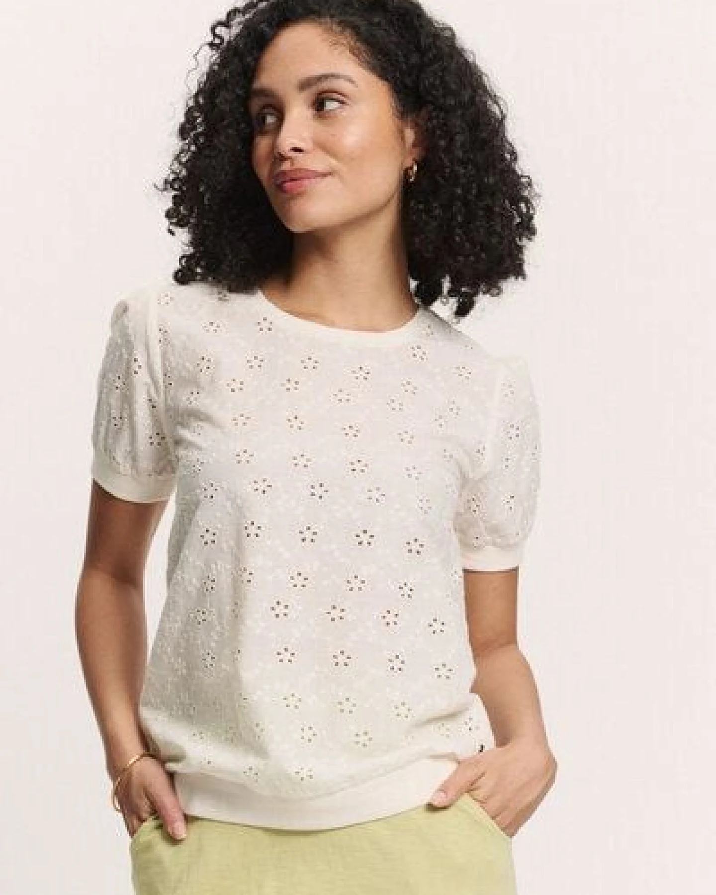 TRANQUILLO Bluse Leeaa in Lace Optik aus Baumwolle (1180004) – Ansicht 3