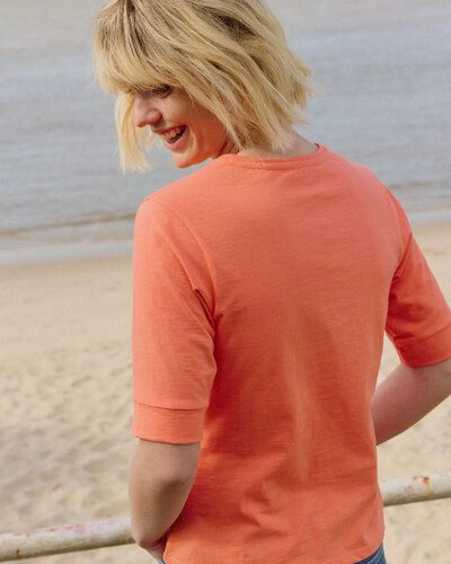 TRANQUILLO Slub Jerseyshirt Lottee aus Bio-Baumwolle (1010004) – Ansicht 2