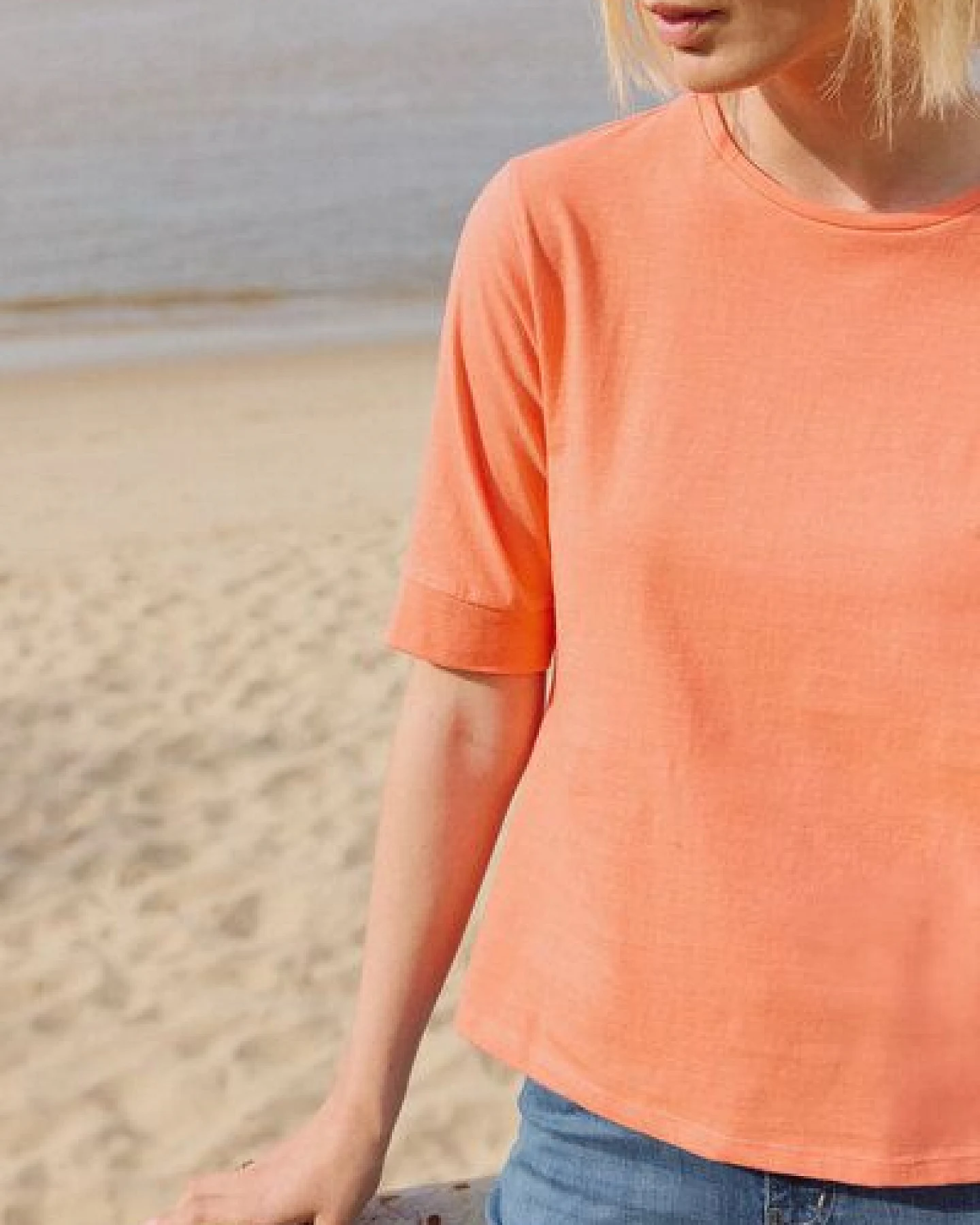 TRANQUILLO Slub Jerseyshirt Lottee aus Bio-Baumwolle (1010004) – Ansicht 3