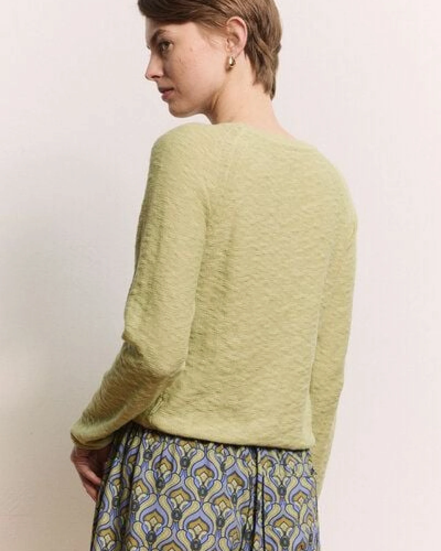 TRANQUILLO Slub Strick-Pullover Idaa GOTS (1200002) – Ansicht 4