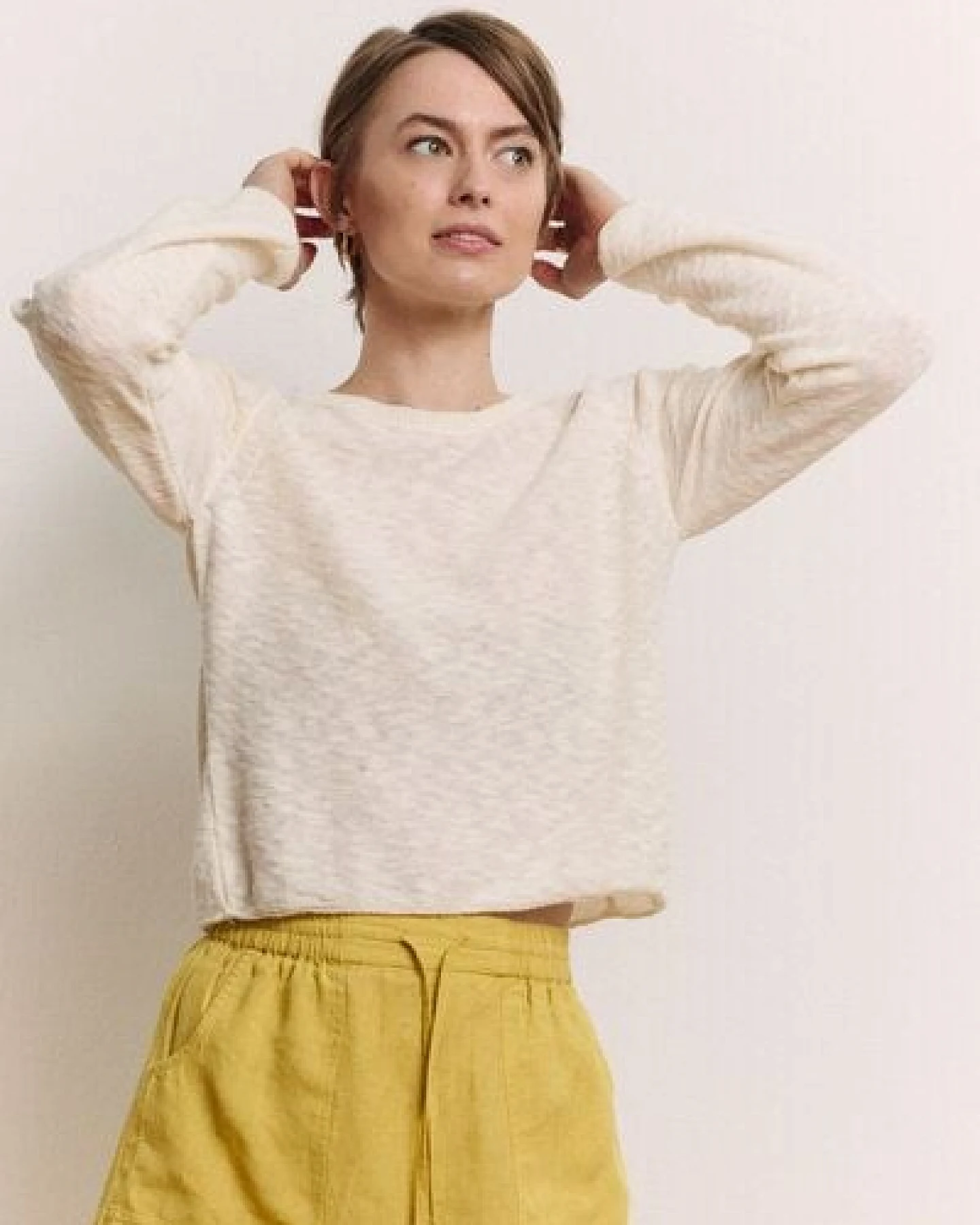 TRANQUILLO Slub Strick-Pullover Idaa GOTS (1200002) – Ansicht 3