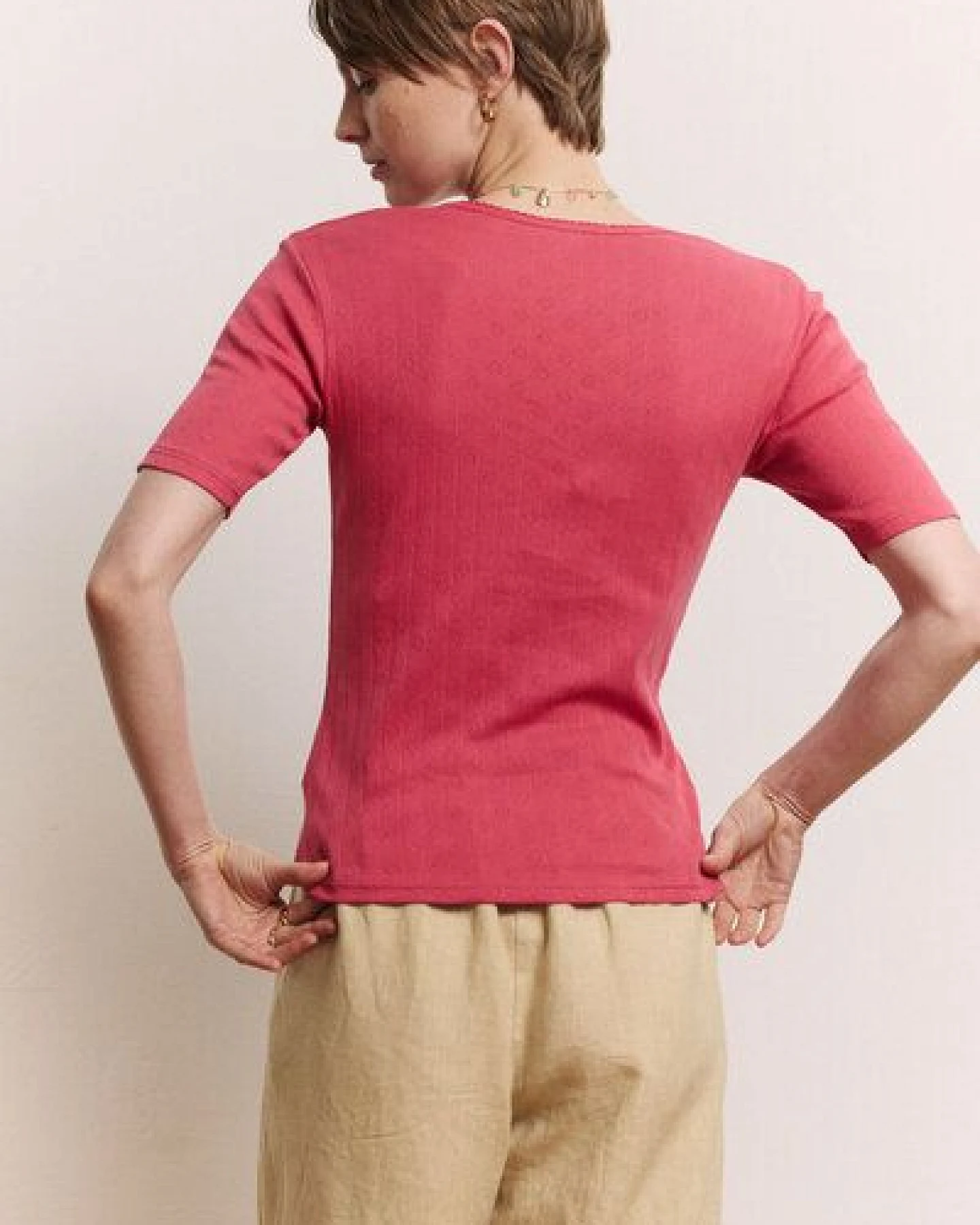 TRANQUILLO Jerseyshirt Camilaa Herz-Ajour Muster (2010004) – Ansicht 2