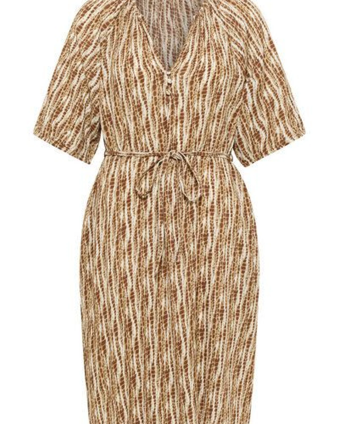 TRANQUILLO Kleid Saraaah aus Crinkel EcoVero Viskose (1140008) – Ansicht 3