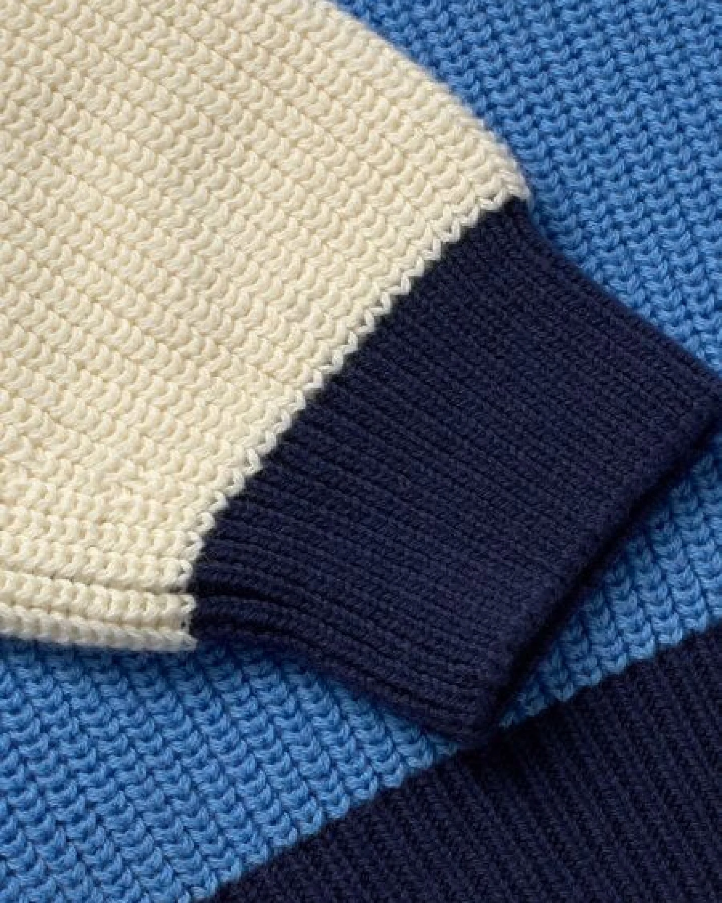 thinking mu Carmen Blue Multicolor Knitted Sweater – Ansicht 4