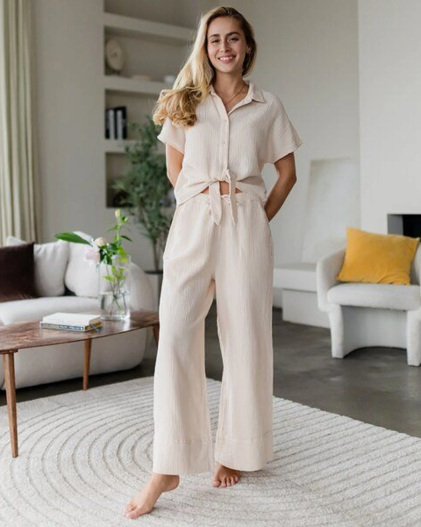 NORDLICHT Musselin Hose Hilla aus 100% Bio-Baumwolle – Ansicht 2