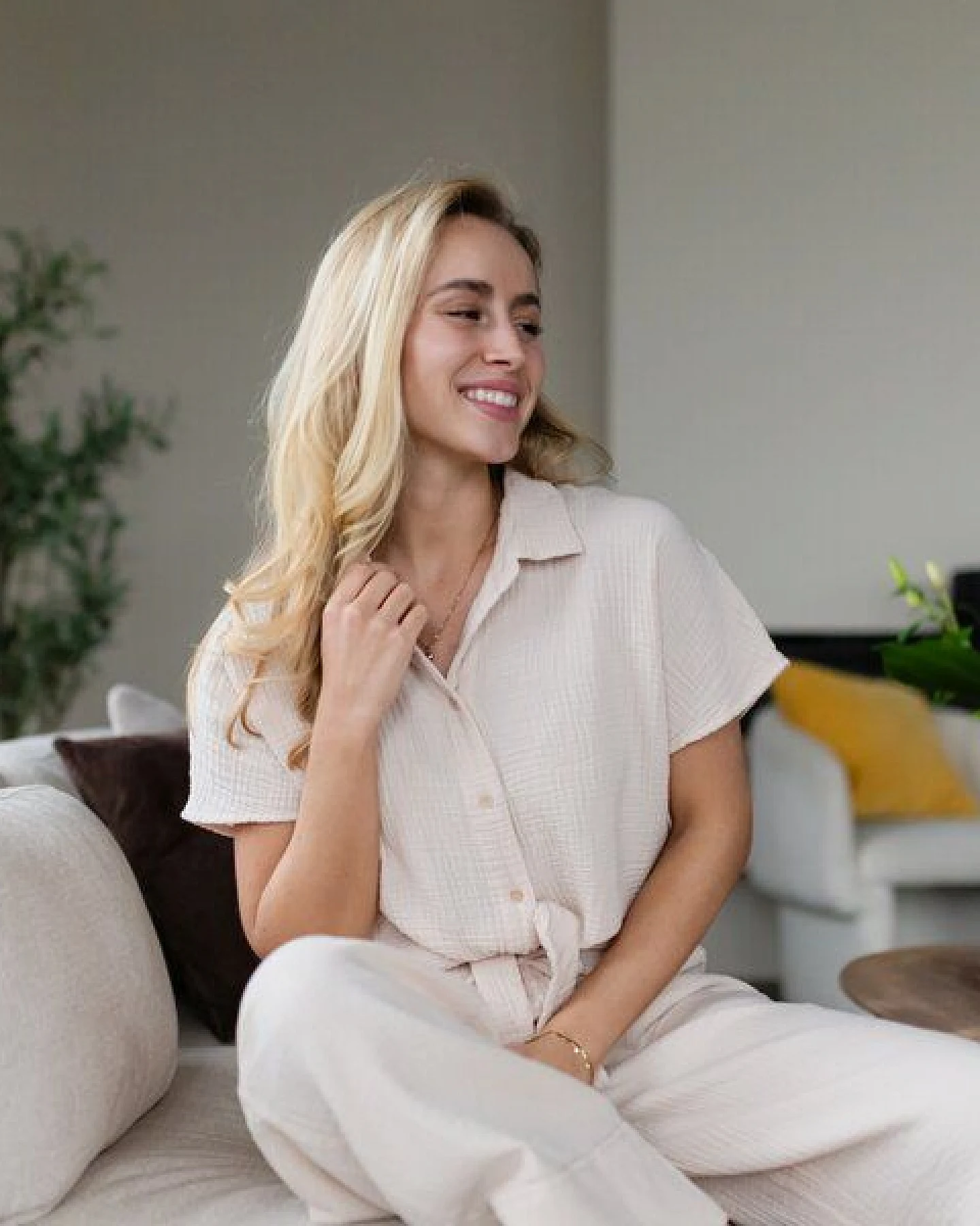 NORDLICHT Musselin Hose Hilla aus 100% Bio-Baumwolle – Ansicht 3