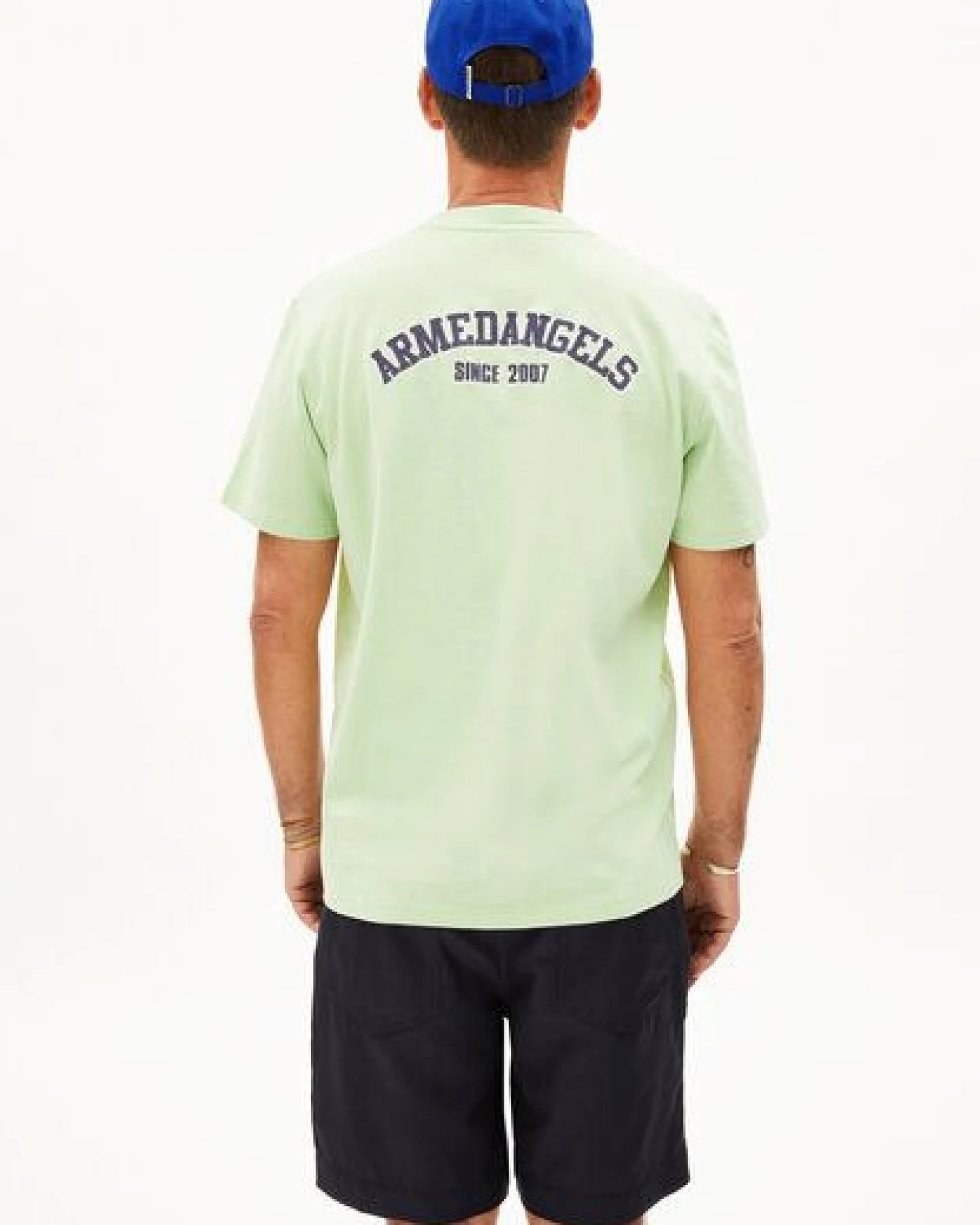 MAARKOS ARMEDANGELS Herren Heavyweight T-Shirt aus recyceltem Baumwoll Mix – Ansicht 2