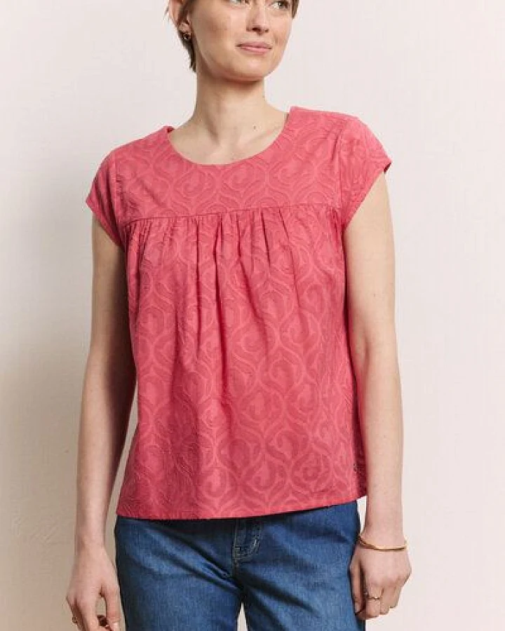 TRANQUILLO Bluse in Batist Optik Lunaa aus Bio-Baumwolle (1180008)