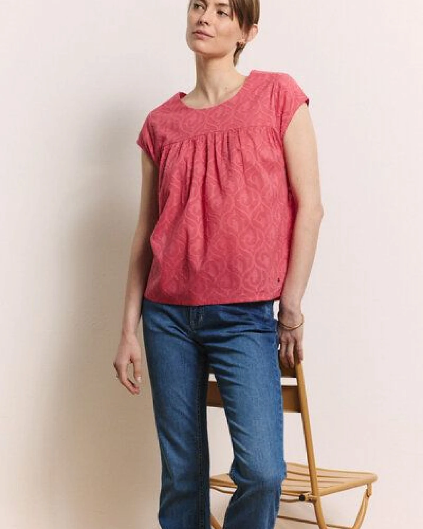 TRANQUILLO Bluse in Batist Optik Lunaa aus Bio-Baumwolle (1180008) – Ansicht 4