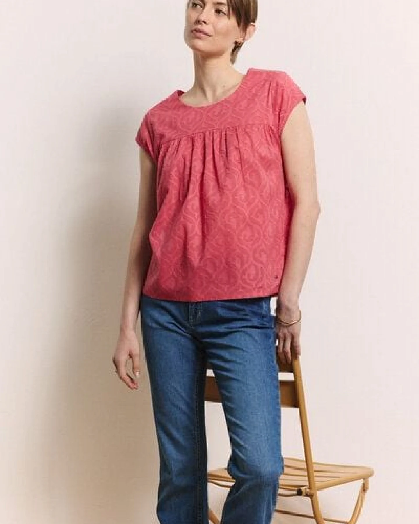 TRANQUILLO Bluse in Batist Optik Lunaa aus Bio-Baumwolle (1180008) – Ansicht 4