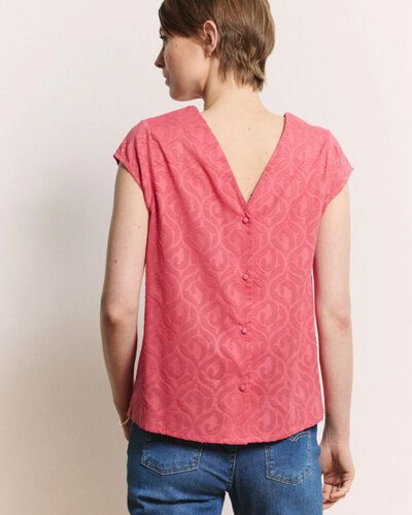 TRANQUILLO Bluse in Batist Optik Lunaa aus Bio-Baumwolle (1180008) – Ansicht 2